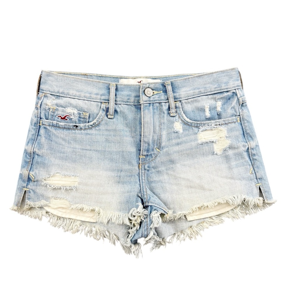 Hollister Distressed Denim Shorts 0 24